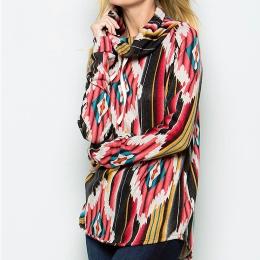 Serape/Aztec Pullover